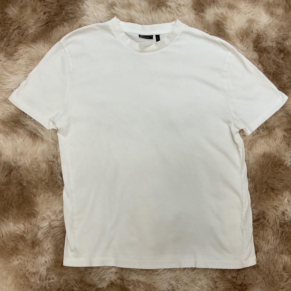 ASOS DESIGN White Cotton Short Sleeve Crew Neck Unisex T-Shirt XS 101187509